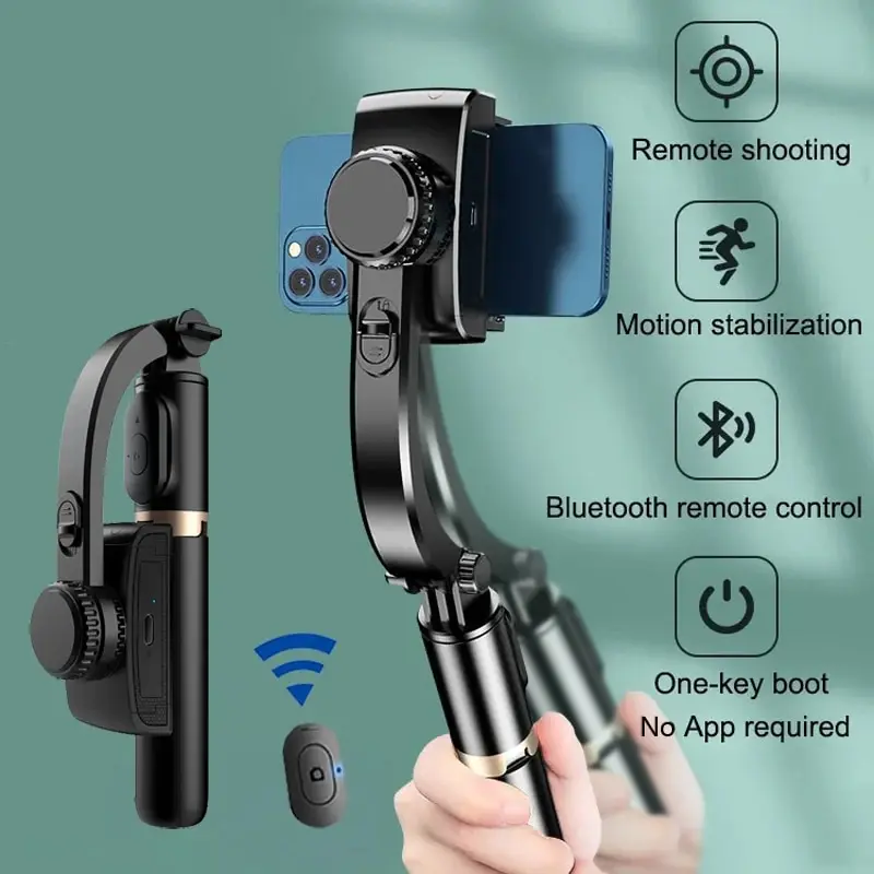 Auto Tracking Tripod - Estabilizador Gimbal Portátil Q08 com Bastão