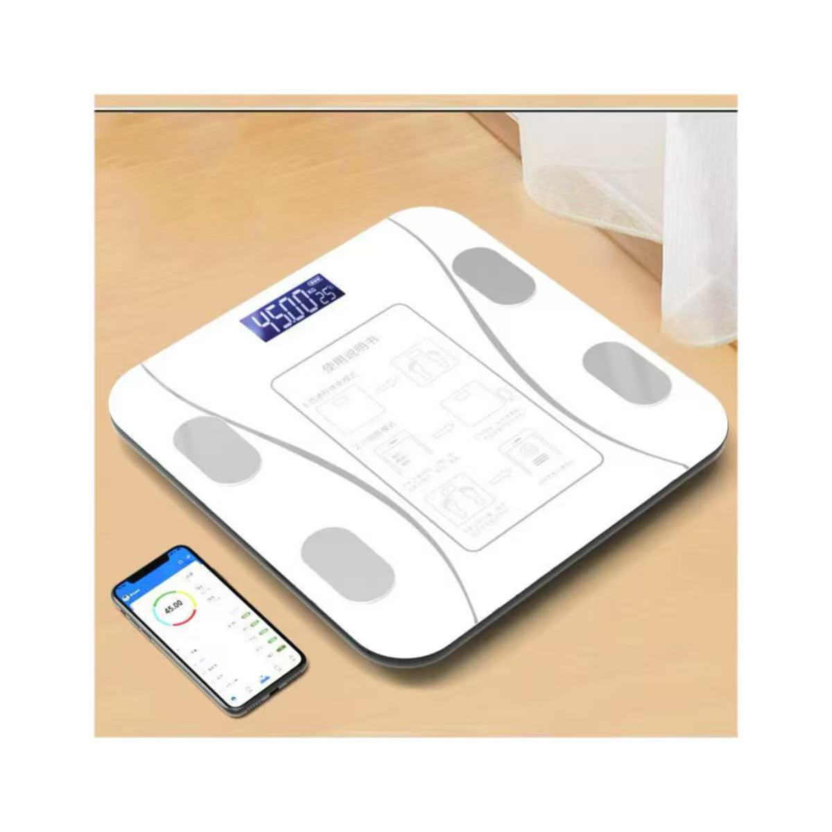 Body Fat Scale Smart - Balança de Gordura Corporal Inteligente Sem