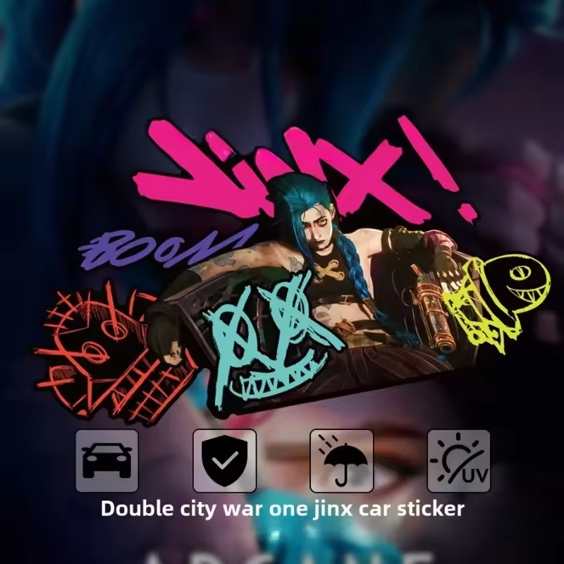 Electric Gadget - Adesivo Refletivo de Graffiti Arcane Jinx