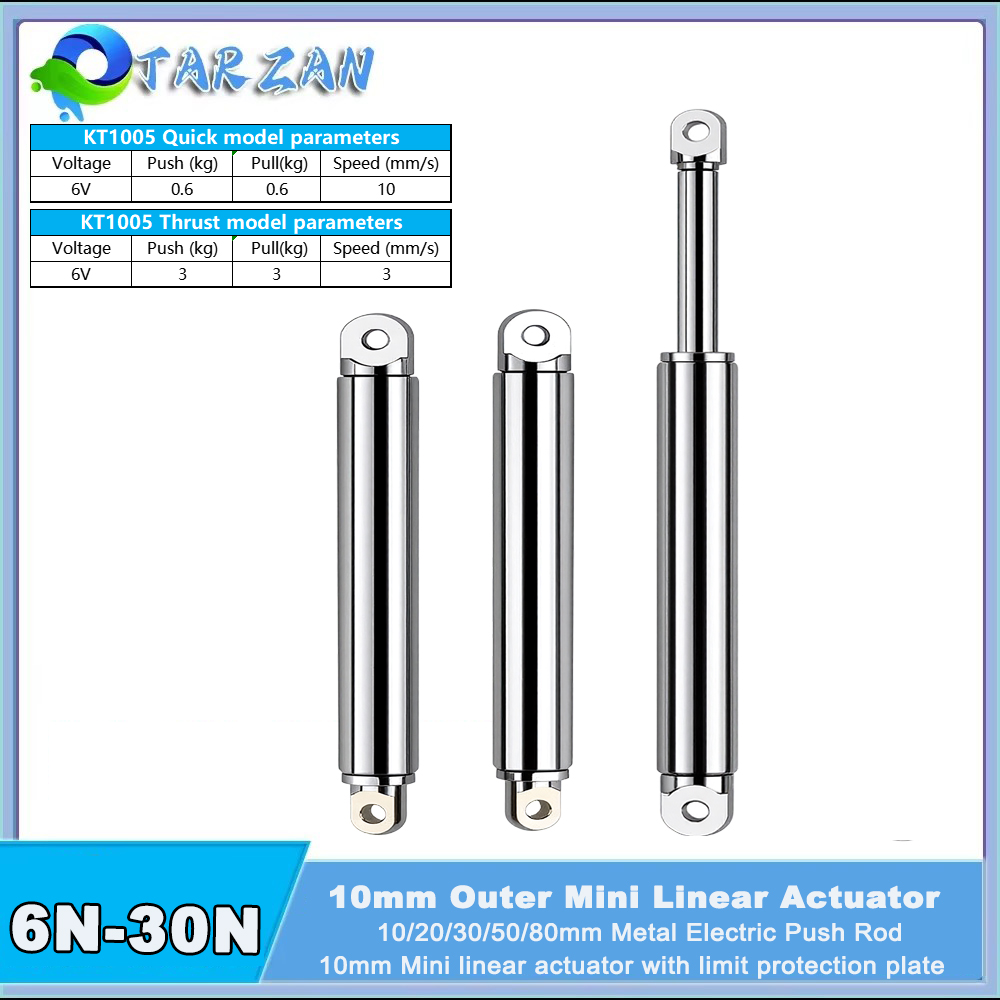 Electric Gadget - Atuador Linear Retrátil Tipo Caneta 10mm,