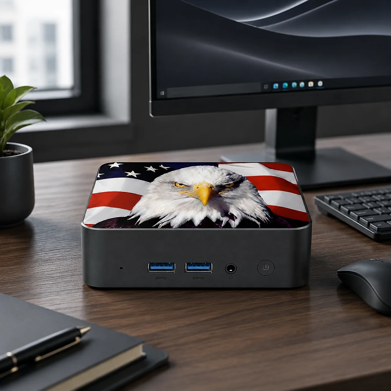 Mini PC Slim com Bandeira do C - Mini Pc Windows avaliação e preço