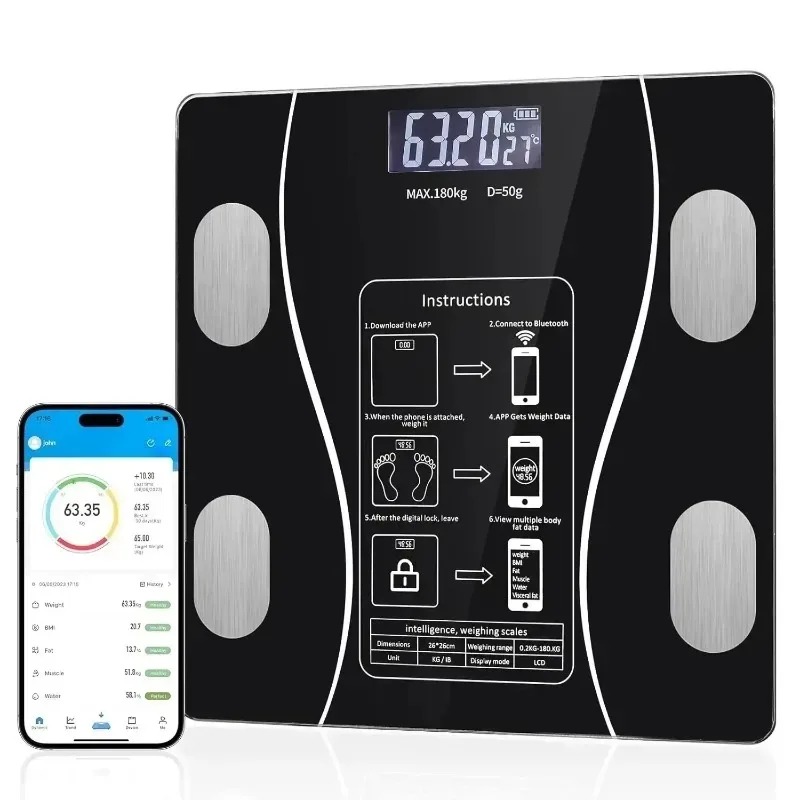 Balança de gordura corporal, b - Body Fat Scale Smart avaliação e preço