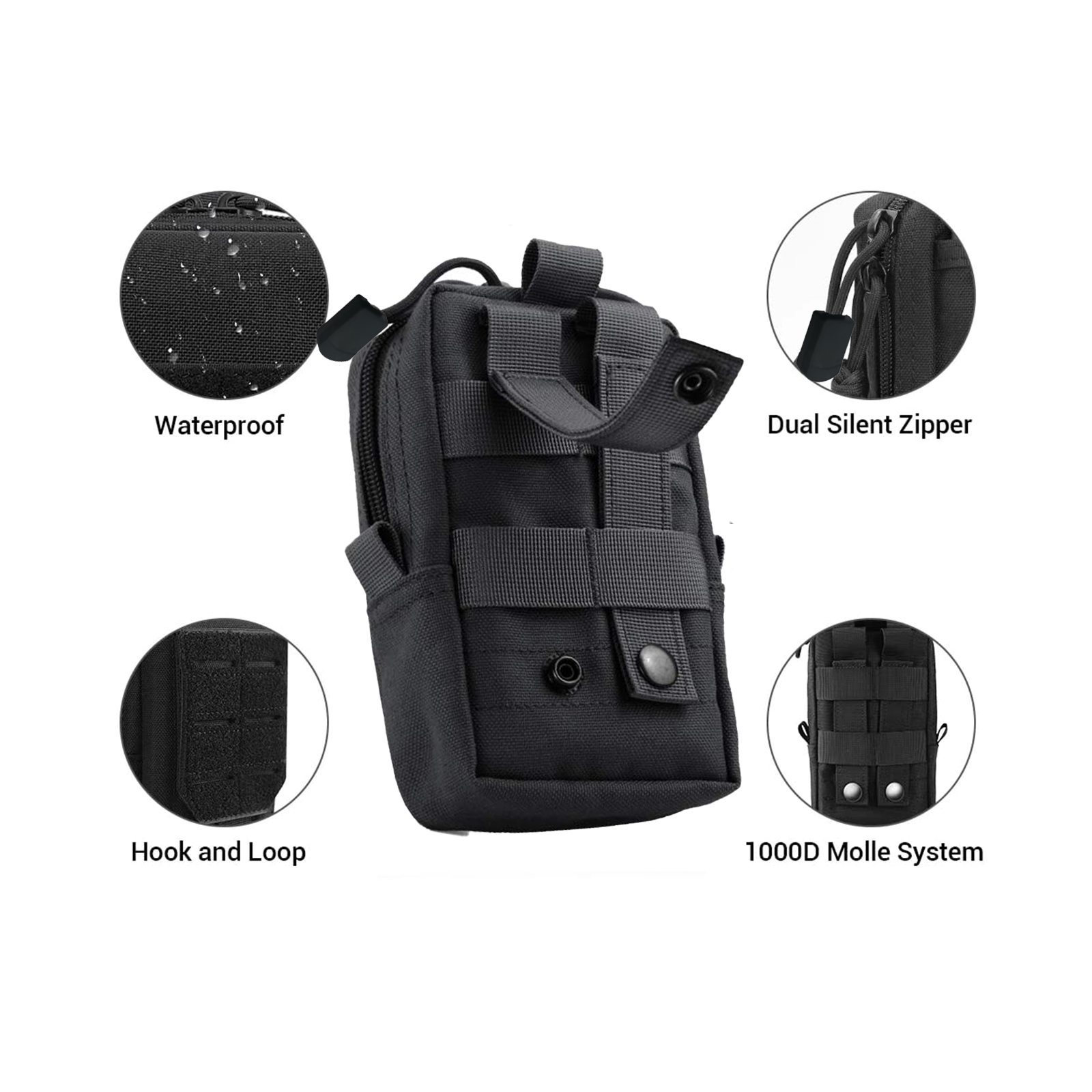 Molle tático bolsa cintura sac - Gadgets For Electronics avaliação e preço