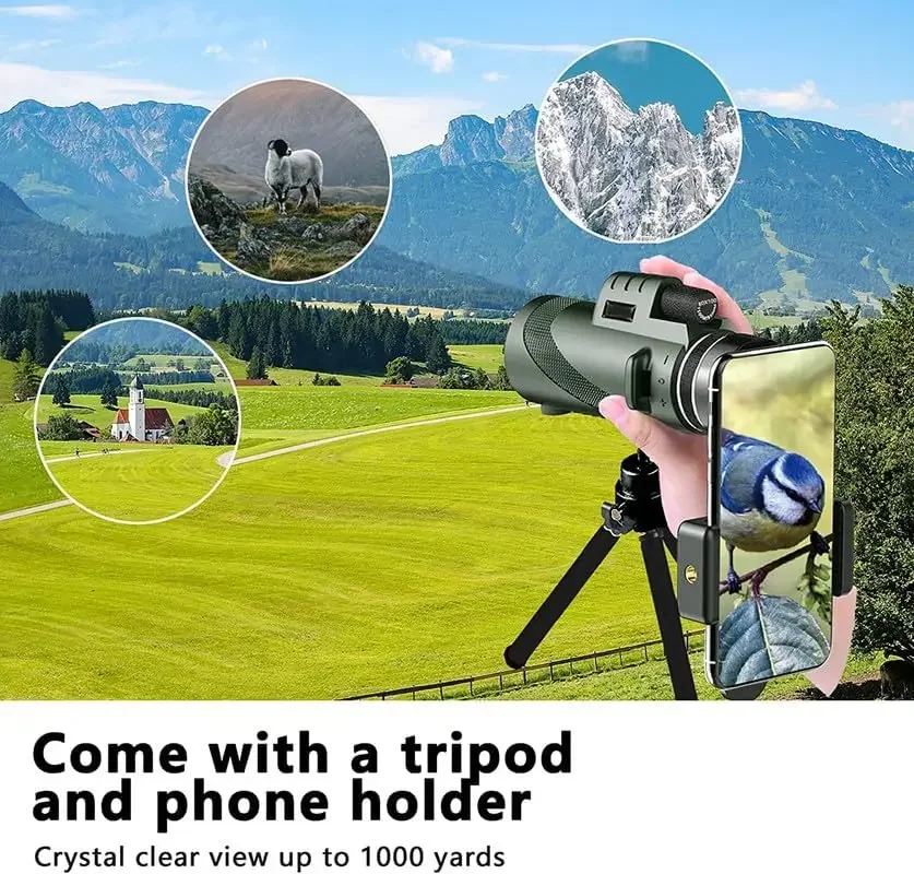 Monocular HD 80x100 para adapt - Auto Tracking Tripod avaliação e preço
